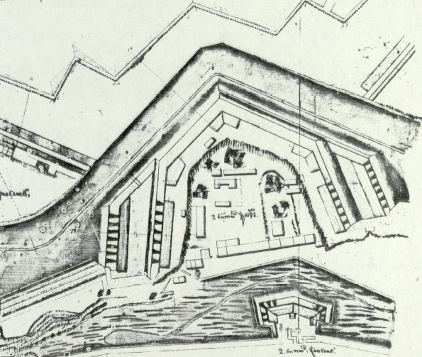 Бастион «Триумф» на планах 1728 года